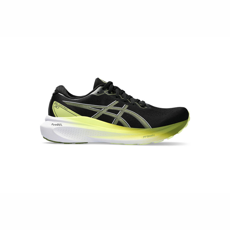 ASICS Men's Gel-Kayano 30 Running Shoes, 7, Black/Glow Yellow